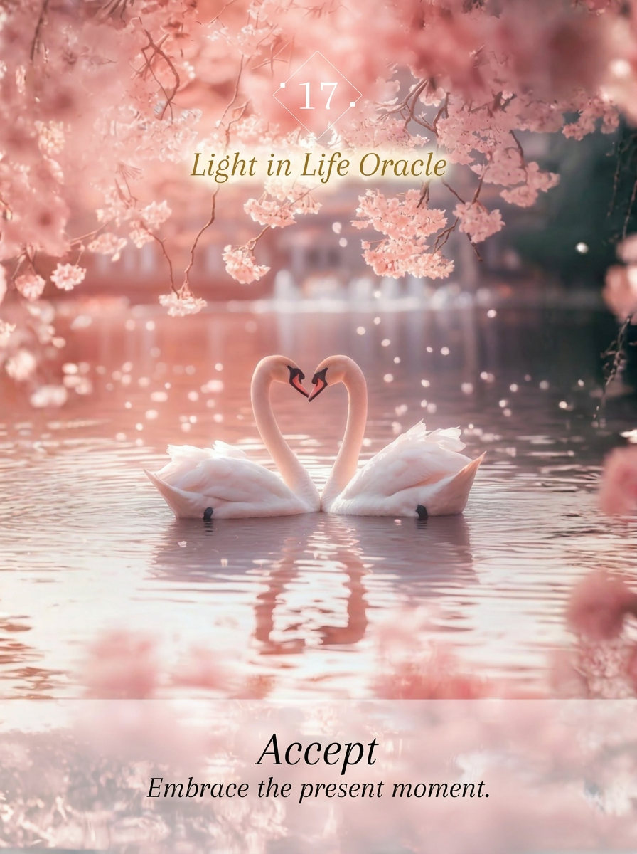 Light in Life Oracle No.17 Accept — Embrace the present moment.