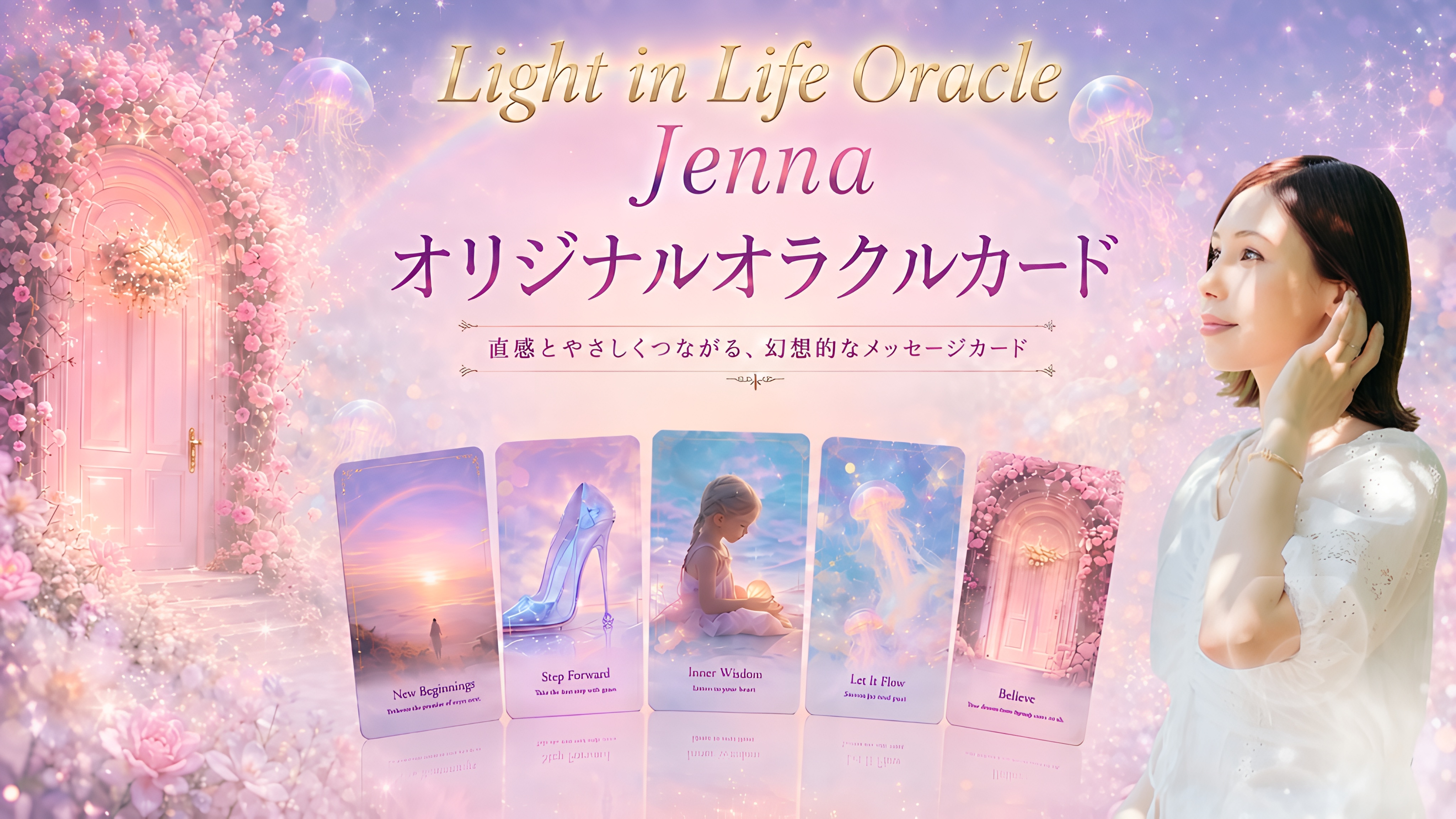 Jenna Light in Life Oracle — 直感とやさしくつながる、幻想的なメッセージカード