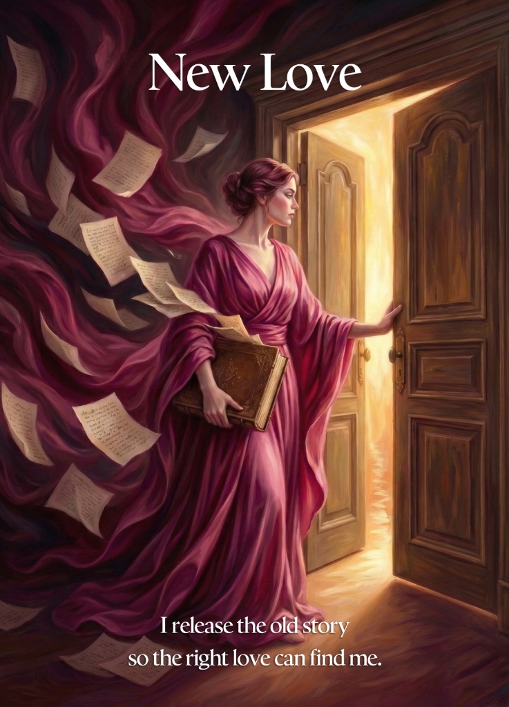 New Love — I release the old story so the right love can find me.